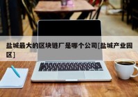 盐城最大的区块链厂是哪个公司[盐城产业园区]